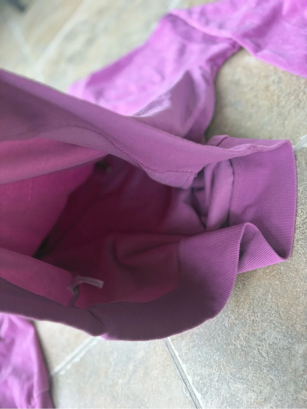 Wild Fable Purple Velour Quarter 1/4 Zip Pullover Sweatshirt Size Small S - Picture 8 of 11